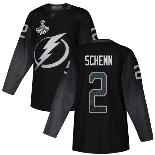 Adidas Tampa Bay Lightning Men #2 Luke Schenn Black Alternate Authentic 2020 Stanley Cup Champions Stitched NHL Jersey->tampa bay lightning->NHL Jersey